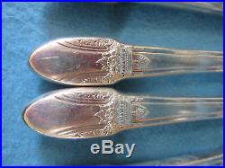 Vintage 1847 Rogers Bros Silver plate first love flatware set with case 102 pc