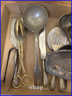 Vintage 1847 Rogers Bros. Silver-plated 145 Piece Flatware Spoons Butter Knives