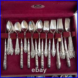 Vintage 1847 Rogers Bros Silverplate Flatware 8 Placeset & Serving Pieces