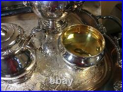 Vintage 1847 Rogers Brothers Remembrance 6 Piece Teaset
