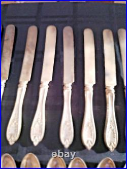 Vintage 1847 Rogers Brothers silver plate flatware service for 12