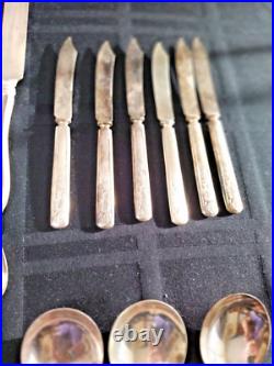 Vintage 1847 Rogers Brothers silver plate flatware service for 12
