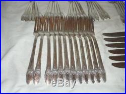 Vintage 1847 Rogers IS First Love 80 pc Set Silverplate Flatware Service for 12