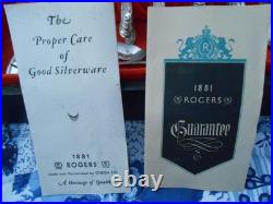 Vintage 1881 Rogers CHATEAU Flatware 80 pcs Triple Silver Plated Svc for 12