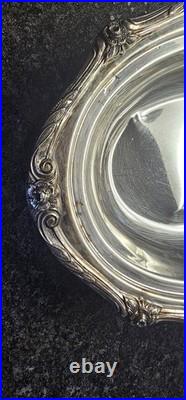 Vintage 1881 Rogers Glenrose Silverplate Covered Double Vegetable Tray Rococo