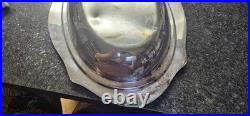 Vintage 1881 Rogers Glenrose Silverplate Covered Double Vegetable Tray Rococo