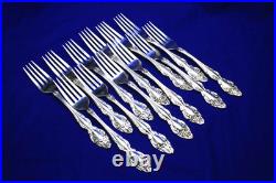 Vintage 1881 Rogers Oneida Baroque Rose Silverplate Flatware Set 78 pcs