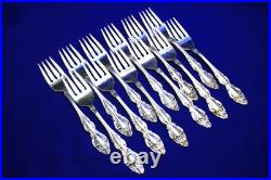 Vintage 1881 Rogers Oneida Baroque Rose Silverplate Flatware Set 78 pcs