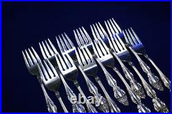 Vintage 1881 Rogers Oneida Baroque Rose Silverplate Flatware Set 78 pcs