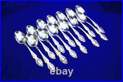 Vintage 1881 Rogers Oneida Baroque Rose Silverplate Flatware Set 78 pcs