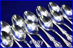Vintage 1881 Rogers Oneida Baroque Rose Silverplate Flatware Set 78 pcs