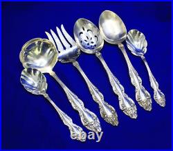 Vintage 1881 Rogers Oneida Baroque Rose Silverplate Flatware Set 78 pcs