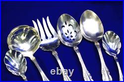Vintage 1881 Rogers Oneida Baroque Rose Silverplate Flatware Set 78 pcs