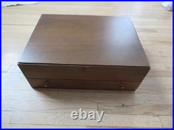 Vintage 1881 Rogers Oneida Flirtation Silverplate 80pc Flatware Set -Box, Papers