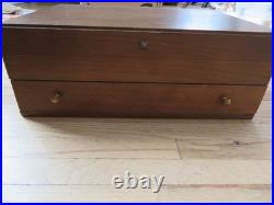 Vintage 1881 Rogers Oneida Flirtation Silverplate 80pc Flatware Set -Box, Papers