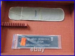 Vintage 1881 Rogers Oneida Flirtation Silverplate 80pc Flatware Set -Box, Papers