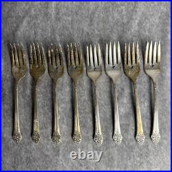 Vintage 1881 Rogers Oneida Plantation Silver plate Flatware 55 Pieces In Box