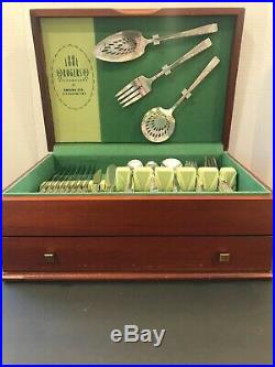 Vintage 1881 Rogers Silverplate Proposal 65 Piece Full Service For 8 Plus Add