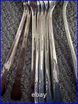 Vintage 1881 Rogers by ONEIDA SILVERPLATE Flatware Art l 61 Piece Set