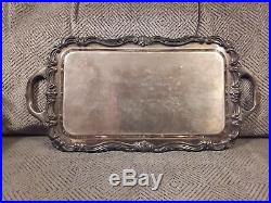 Vintage 1883 F. B. Rogers Co. Silver Plate Serving Tray Platter #6083 9.5 x 6