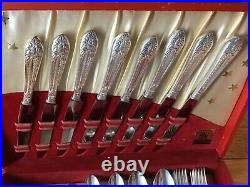 Vintage 1933 IS 1847 Rogers Bros Silverplate MARQUISE 33 Pieces