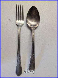 Vintage 1938 Wm. A. Rogers A1 Plus Silverplate Flatware Set 64 Piece Set Vintage 1938 Wm. A. Rogers A1 Plus Silverplate Flatware Set 64 Piece Set