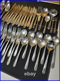 Vintage 1941 Priscilla Aka Lady Ann International Rodger Silverware 54 Piece Set Vintage 1941 Priscilla Aka Lady Ann International Rodger Silverware 54 Piece Set