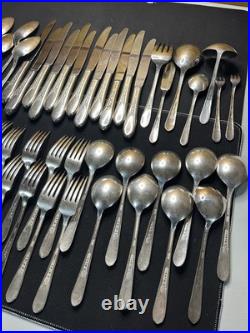 Vintage 1941 Priscilla Aka Lady Ann International Rodger Silverware 54 Piece Set Vintage 1941 Priscilla Aka Lady Ann International Rodger Silverware 54 Piece Set