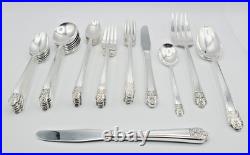 Vintage 1941 ROGERS Silver DeLuxe Plate Precious Pattern Set of 40 Service for 6
