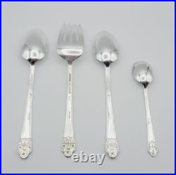 Vintage 1941 ROGERS Silver DeLuxe Plate Precious Pattern Set of 40 Service for 6