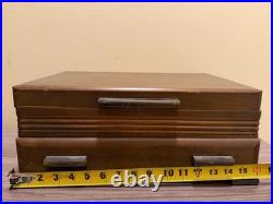 Vintage 1947 1881 Rogers Capri Silverplate Flatware Set 70 Piece Original Case