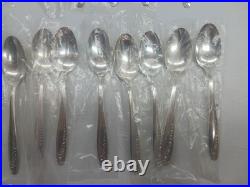 Vintage 1953 Wm Rogers Starlight Pattern Silver Plate Silverware 52 Pc