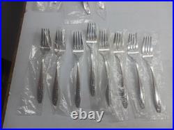 Vintage 1953 Wm Rogers Starlight Pattern Silver Plate Silverware 52 Pc