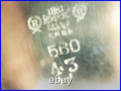 Vintage 4 Pc Coffee Tea Set-1881 Rogers Silver Plate Incised Design RARE EUC