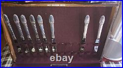 Vintage 50 Pc. Set 1847 Rogers Bros SilverPlate First Love Silverware with Case