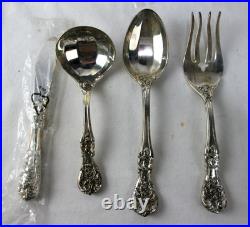 Vintage 61 Pc. F. B Rogers FRENCH ROSE Silverplate Flatware Set