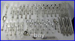 Vintage 61 Pc. F. B Rogers FRENCH ROSE Silverplate Flatware Set