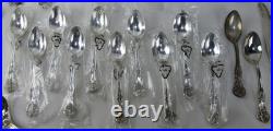 Vintage 61 Pc. F. B Rogers FRENCH ROSE Silverplate Flatware Set