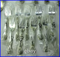 Vintage 61 Pc. F. B Rogers FRENCH ROSE Silverplate Flatware Set