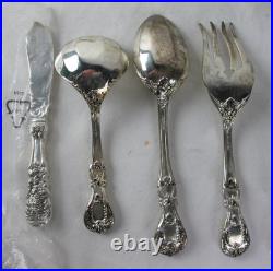 Vintage 61 Pc. F. B Rogers FRENCH ROSE Silverplate Flatware Set
