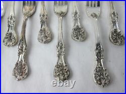 Vintage 61 Pc. F. B Rogers FRENCH ROSE Silverplate Flatware Set