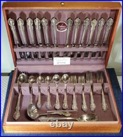 Vintage 66 Pieces 1847 Rogers Bros IS Reflection Silver plated Flatware In Box