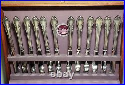 Vintage 66 Pieces 1847 Rogers Bros IS Reflection Silver plated Flatware In Box