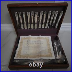 Vintage 76 Piece Set Rogers Bros Reinforced Plate IS Silverware Mid Century Mod