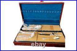 Vintage 85 Pieces Of Fb Rogers Grand Antique Silverplate Flatware In Chest Nib