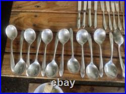 Vintage Antique Silverware 60 Pc Lot Community Plate Rogers & Bro Sons Wm Silver