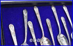 Vintage Commemorative Spoon Collection Wm Rogers Co Silver Plate 36 Presidents