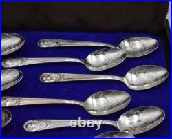 Vintage Commemorative Spoon Collection Wm Rogers Co Silver Plate 36 Presidents