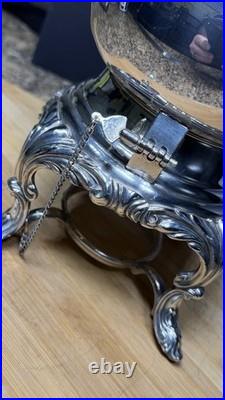 Vintage FB Rogers 1883 Silver Plate Coffee Tea Kettle Warmer Stand No Burner
