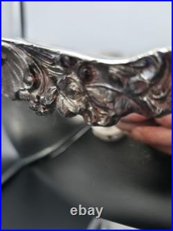 Vintage FB Rogers Silver Plated Victorian Style Punch Bowl Set with 8 Cups